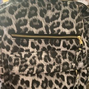Leopard Backpack Purse